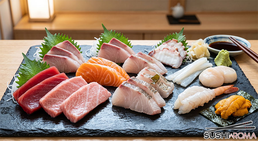 tipologie di sashimi per tipo di pesce